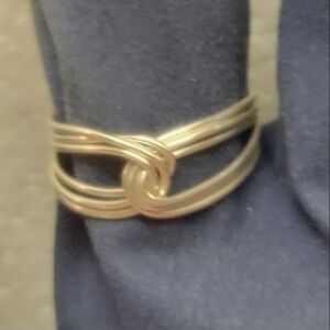 Elegant Silver Triple Twisted Wire Ring